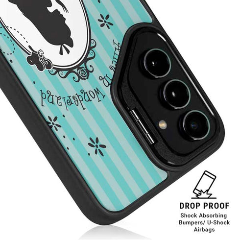 Disney Alice in Wonderland (animated) Silhouette in the Mirror Galaxy S25 Kickstand Case